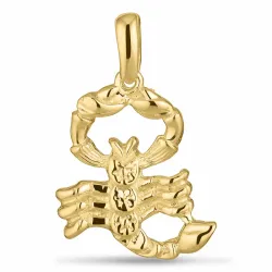 stjernetegn skorpionen anheng i 8 karat - Gold Collection