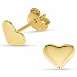 hjerte ørestikker i 8 karat - Gold Collection