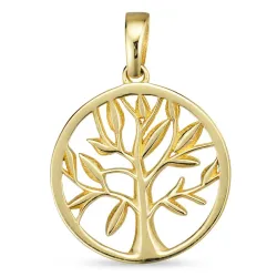 14 mm livets tre anheng i 8 karat - Gold Collection