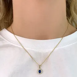 rosett zirkon anheng i 8 karat - Gold Collection