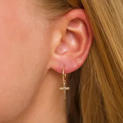 12 mm kors creol i 9 karat gull
