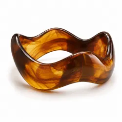 konjakk farget bangle i resin - AURA