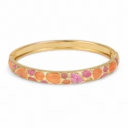 vanntett rosa bangle i forgylt stål - OCEANA