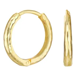 20 mm creol i forgylt sølv