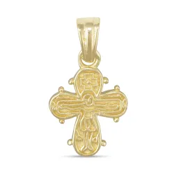 10,5 x 12,5 mm dagmarkors anheng i forgylt sølv - Amoré