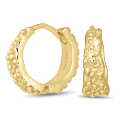 16 mm creol i forgylt sølv