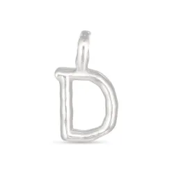 bokstav d anheng i forgylt sølv - My Letter