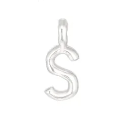 bokstav s anheng i sølv - My Letter
