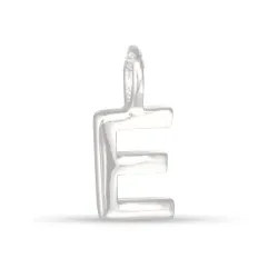 bokstav e anheng i sølv - My Letter