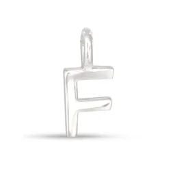 bokstav f anheng i sølv - My Letter