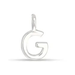 bokstav g anheng i sølv - My Letter