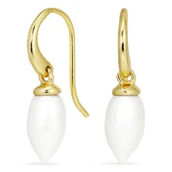 perle øredobber i forgylt sølv - Loom Stones