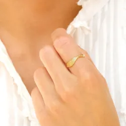 ring i forgylt messing