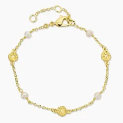 armbånd i forgylt messing