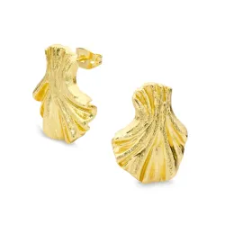 øredobber i forgylt messing - Eliné