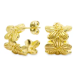 blomst halvcreol i forgylt messing - Eliné