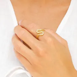 ring i forgylt messing - Eliné
