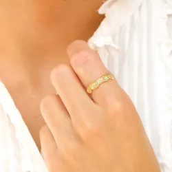 ring i forgylt messing - Eliné