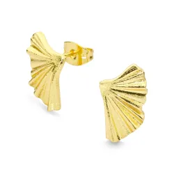 øredobber i forgylt messing - Eliné