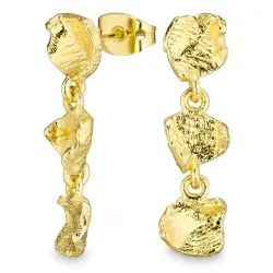 øredobber i forgylt messing - Eliné