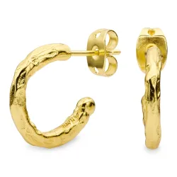 14 mm halvcreol i forgylt messing - Eliné