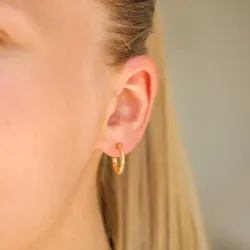 14 mm halvcreol i forgylt messing - Eliné