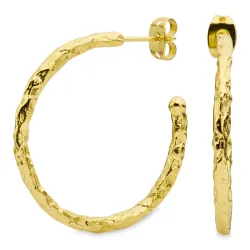 30 mm halvcreol i forgylt messing - Eliné