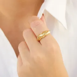 ring i forgylt messing - Eliné