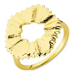 blomst ring i forgylt messing - Eliné