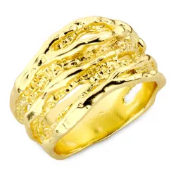 ring i forgylt messing - Eliné