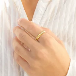 ring i forgylt messing - Eliné
