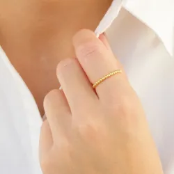 ring i forgylt messing - Eliné