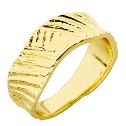 ring i forgylt messing - Eliné