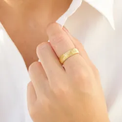 ring i forgylt messing - Eliné