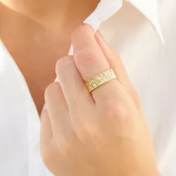 ring i forgylt messing - Eliné