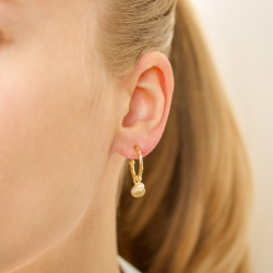 perle halvcreol i forgylt messing - Eliné