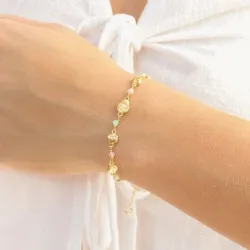 multifarget armbånd i forgylt messing - Eliné