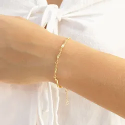 armbånd i forgylt messing - Eliné