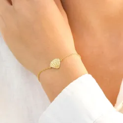 musling armbånd i forgylt messing - Eliné