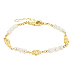 perle armbånd i forgylt messing - Eliné