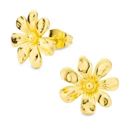 blomst øredobber i forgylt messing - Eliné