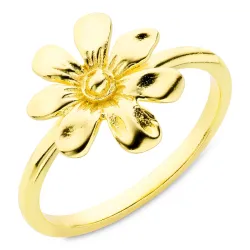 blomst ring i forgylt messing - Eliné