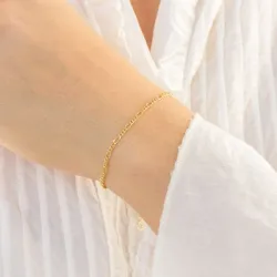armbånd i forgylt messing  x 2,1 mm  - Eliné