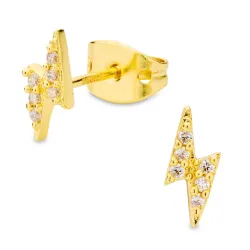 lyn øredobber i forgylt messing - Eliné