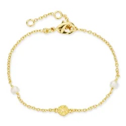 perle armbånd i forgylt messing - Eliné