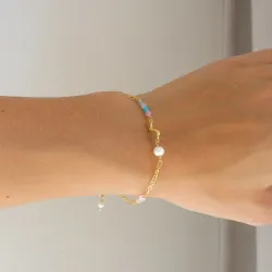 multifarget armbånd i forgylt messing - Eliné