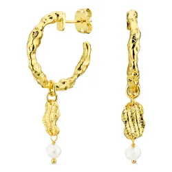 perle halvcreol i forgylt messing - Eliné