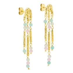 øredobber i forgylt messing - Eliné