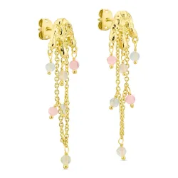 øredobber i forgylt messing - Eliné