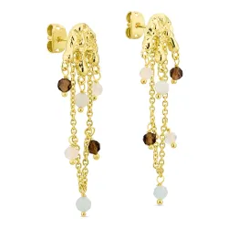 øredobber i forgylt messing - Eliné